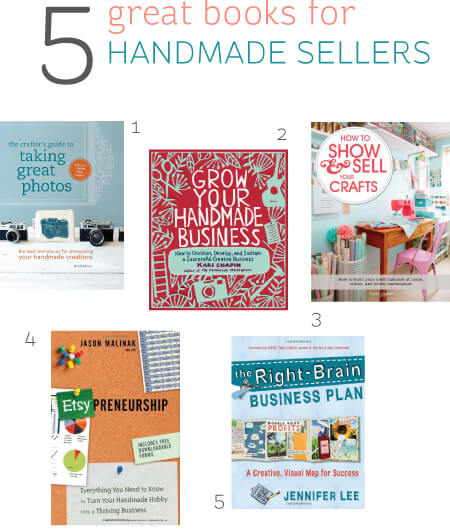 Five great books for handmade sellers -- perfect for the holidays!