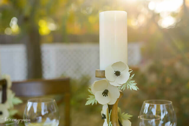 decorative candle pillar